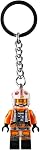 LEGO Star Wars Luke Skywalker Pilot Outfit Minifigure Keyring 854288, Orange, S