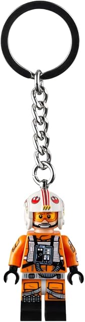 LEGO Star Wars Luke Skywalker Pilot Outfit Minifigure Keyring 854288, Orange, S