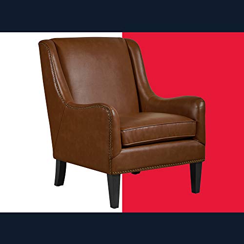 Tommy Hilfiger Andover Leather Accent Chair, Brown