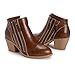MUK LUKS Women's Yellowstone Yardley Fashion Boot, Dark Tan, 8.5 Wide