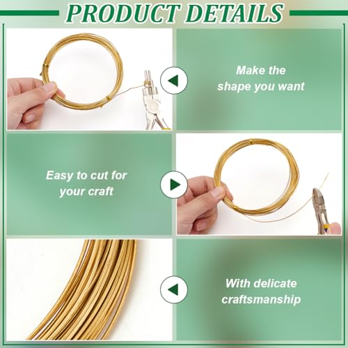 BENECREAT 10m/32.8Ft Square Copper Wire, 0.7mm/21 Gauge Pure Copper Wire - Image 4
