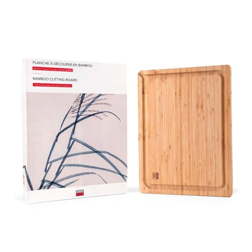 Planche à Découper en Bambou durable pré-séchée naturelle et résistante - 2