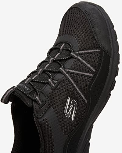 Skechers Women's Gratis Sport Sneaker, Black/Black=BBK, 9 | Image 7