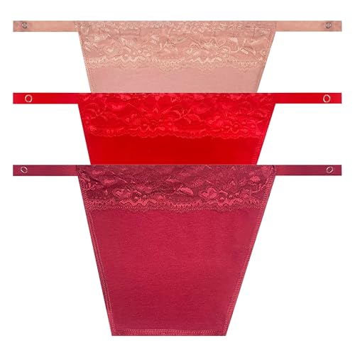 Image of Cotton Clip-on Mock Lace Camisole for Women,Deep Neck Cleavage Cover Cami Secret
