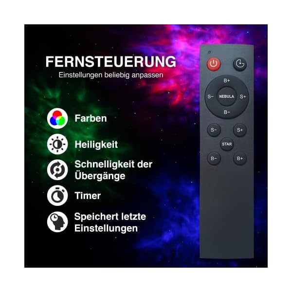SWIFTVEIN LED-Sternenhimmel Projektor Astronaut, Galaxy Light mit Fernbedienung und Timer, Sternenprojektor Kinder und… – Bild 5