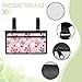 Gomyblomy Pink Butterfly Wheelchair Armrest Accessories Lightweight Side Bag to Hang on Side with Cup Holder, Cute Walker Wheelchair Pouch for Seniors, Portable Storage Bag
