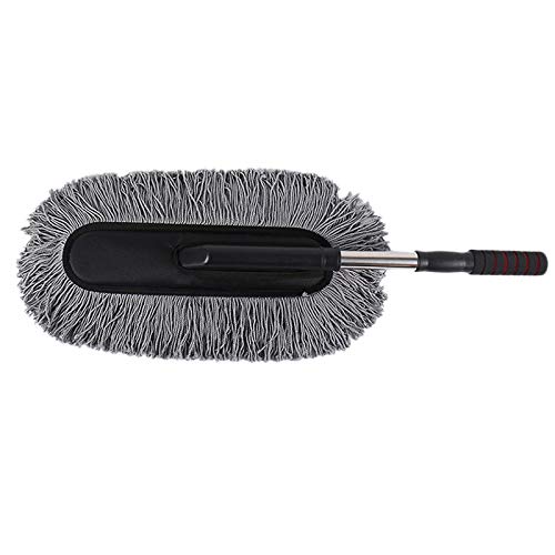 YIYIO 2 Pcs Microfiber Car Dust Collector Exterior and Interior Cleaner with Retractable Handle Dust Collector Kit Gray - Image 7