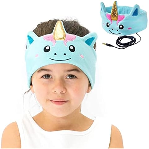 Kids Headphones by CozyPhones, Headband Earphones for Children, Baby, & Toddlers 1-3. Stretchy & Comfy for Home, Plane & Car Travel Accessories - Mystic Unicorn Cover