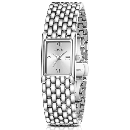 Image of LIGE Watches for Women Luxury Ladies Quartz Wrist Watches with Stainless Steel Bracelet,Waterproof.Womens Casual Fashion Small Watch Bracelet