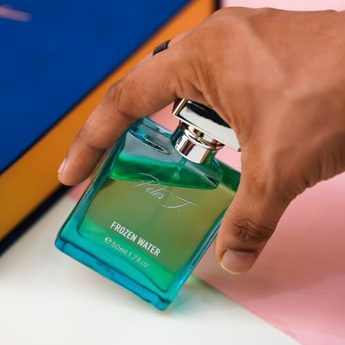 Image of Peter J Frozen Water Eau De Parfum 50ml for Men | Crisp, Cool & Long-Lasting Scent with Geranium, Jasmine & Sandalwood | Premium Eau De Parfum Gift Spray | Refreshing & Elegant Fragrance for Him