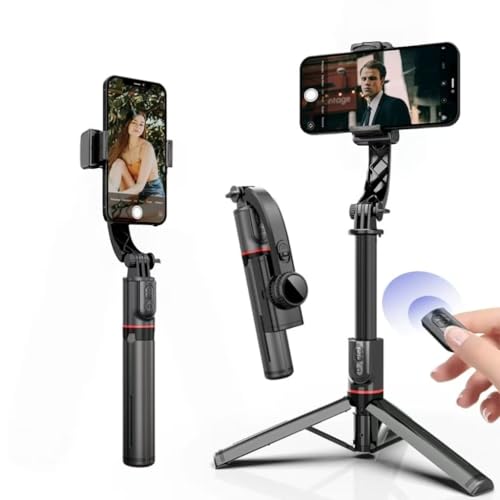 ���y��240g �O���� �X�}�z�W���o�� �P���X�^�r���C�U�[ �L�k���B��_ �����O�r LED���C�g & Bluetooth�����R���t�� ��u���h�~ �܂��� �g�� ���s Vlog �B�e iPhone Android �Ή� (L19)