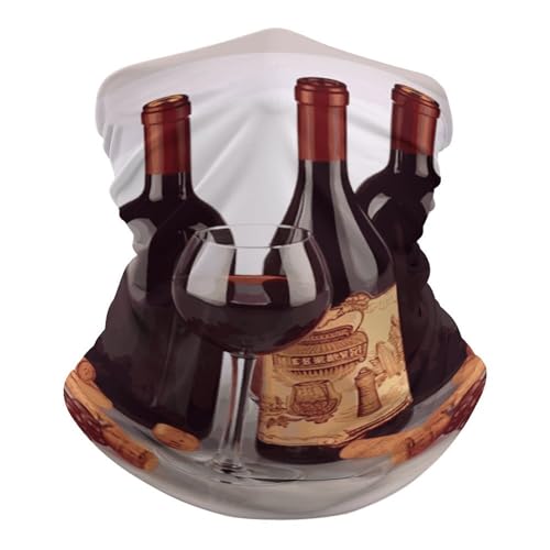 Neck Gaiter Wind-Proof Breathable Face Mask Red Wine Face Cover Sun Cooling Dustproof Mask Balaclava Bandana Headwear for Women Men Hiking Fishing miniatura 6
