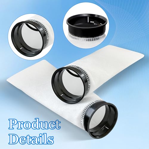 Image of 2 Pcs 2.75 Inch 225 Micron Filter Sock - Fits Waterbox, Eshopps, Fiji Cube Aquariums, and All 2.75 inch Filter Sock Holders, Compatible with Biorb Filter Replacement