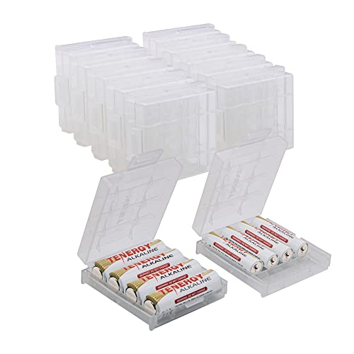 Tenergy 10 Pack Plastic Storage Case for AA/AAA Batteries (Batteries Sold Separately)