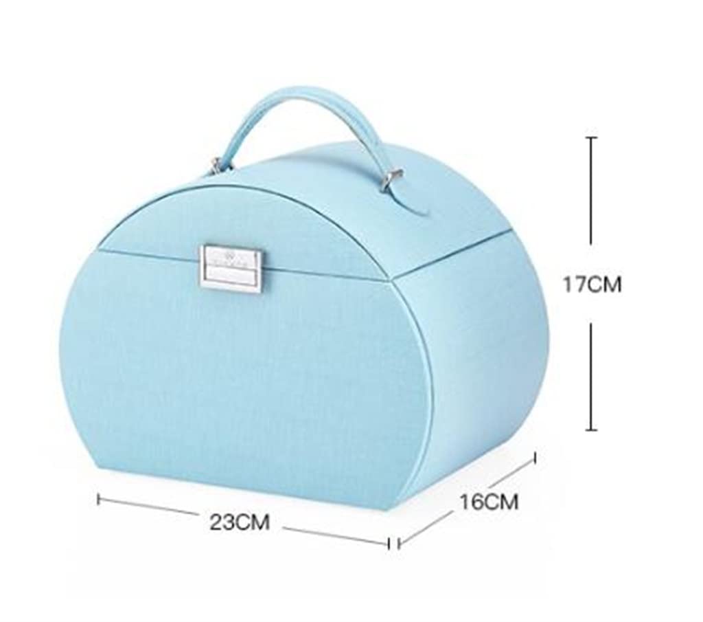 Portagioie retrò Classico, Portatile, Multistrato, in Pelle, di Grande capacità, Regalo per Donna