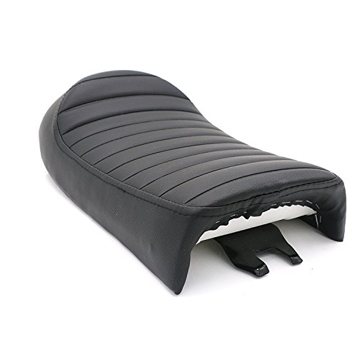 Universal Vintage Hump Cafe Racer Seat For Honda Cb550 650 750 Cl100 Yamaha Sr500 Rd400 Kawasaki Z750 Suzuki T250 Bmw R50 Motorcycle (Black) #TOP4