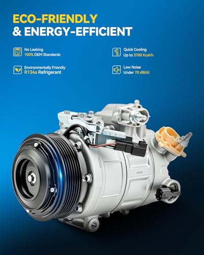 Image of PHILTOP NEW Air Conditioner AC Compressor w /Clutch for Explorer 2013-2019 3.5T /3.5L,2013-2019 Flex,2013-2017 Taurus 3.5T /3.5L,2018-2019 Taurus,13-19 Police Interceptor Sedan,14-19 Interceptor Utility