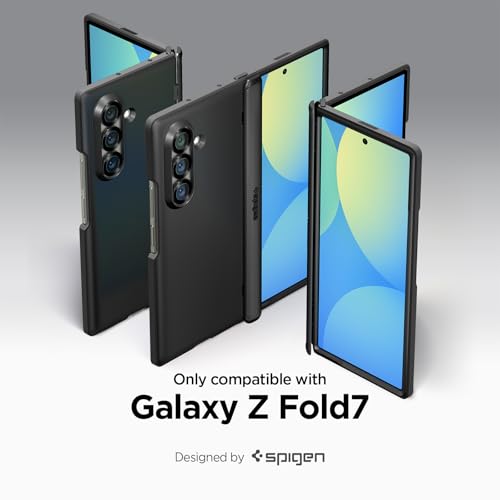 Image of Spigen Slim Armor Pro MagFit for Samsung Galaxy Z Fold 7 Case, Galaxy Z Fold 7 Back Cover (2025) - TPU+PC|Black