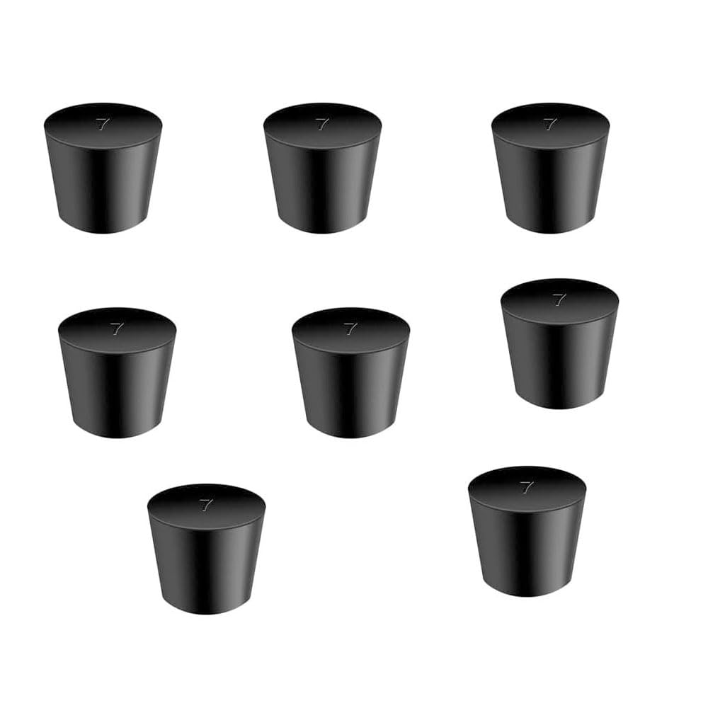 30Pcs Solid Rubber Stoppers 000# - 8# Tapered Lab Bungs Solid Rubber Stoppers 11 Assorted Sizes — Amazon image 12