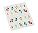 2x 10 Nagel Sticker Feder Nageldesign Dekoration Fingernägel Multicolor Bunt 3 D