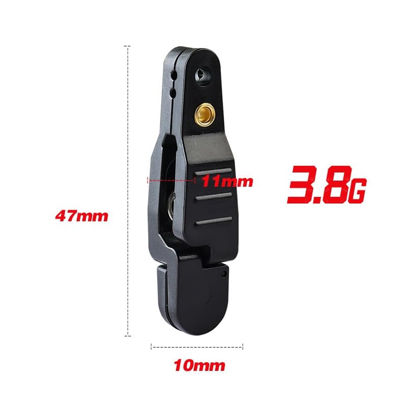 Clips de liberación para pesca 3 pcs coloridos 0.13 oz 1.85 in miniatura 5
