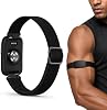 Banda de nailon para bíceps compatible con Garmin CIRQA, correa ajustable para parte superior del brazo | nailon tejido elástico | ajuste ajustable para parte superior del brazo | transpirable y suave | diseño de liberación rápida | lavable | solo banda 2