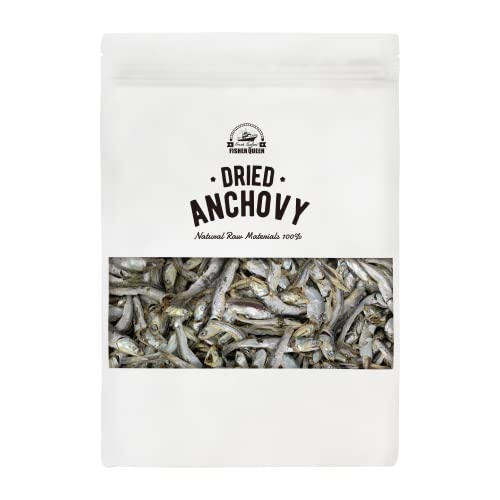 Fisher Queen Korean Dried Anchovy for Broth Rich In Calcium 鳀鱼干 汤底料 다시멸치 8oz(227g) Large Size Deep And Rich Flavor