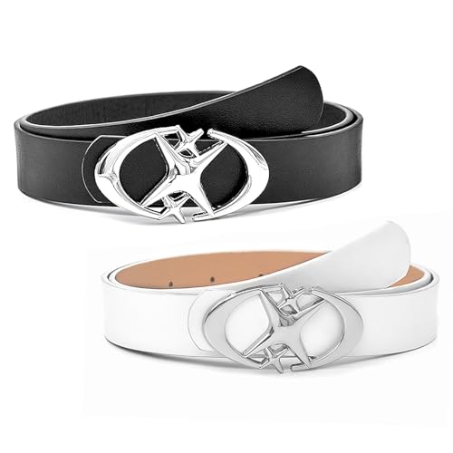 Ya en mundofriki.es: 2 piezas Cinturón de hebilla vintage gótico punk luna estrella para hombres y mujeres elegante cintura para jeans y pantalones cinturón punk,cinturóns gótico vintage Y2K cinturóns de cuero PU cintura