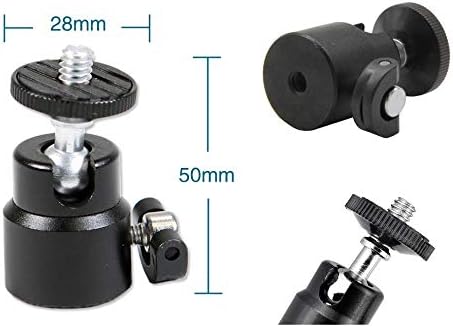 25 inch Flexible Desktop Jaw Long Arm Clamp Mount Holder Stand Compatible with Logitech Brio C925e C922x C920x Webcams with 1/4''-20 Interface