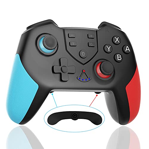 Switch コントローラー mkeety スイッチ コントローラー HD振動 6軸ジャイロセンサー 背面にボタン マクロプログラミング機能を追加 TURBO連射機能付き ワイヤレス プロコン Bluetooth接続 Nintendo switch スイッチの全てシステムに対応 日本語取扱説明書(ブルー&レッド) Switch コントローラー mkeety スイッチ コントローラー HD振動 6軸ジャイロセンサー 背面にボタン マクロプログラミング機能を追加 TURBO連射機能付き ワイヤレス プロコン Bluetooth接続 Nintendo switch スイッチの全てシステムに対応 日本語取扱説明書(ブルー&レッド)