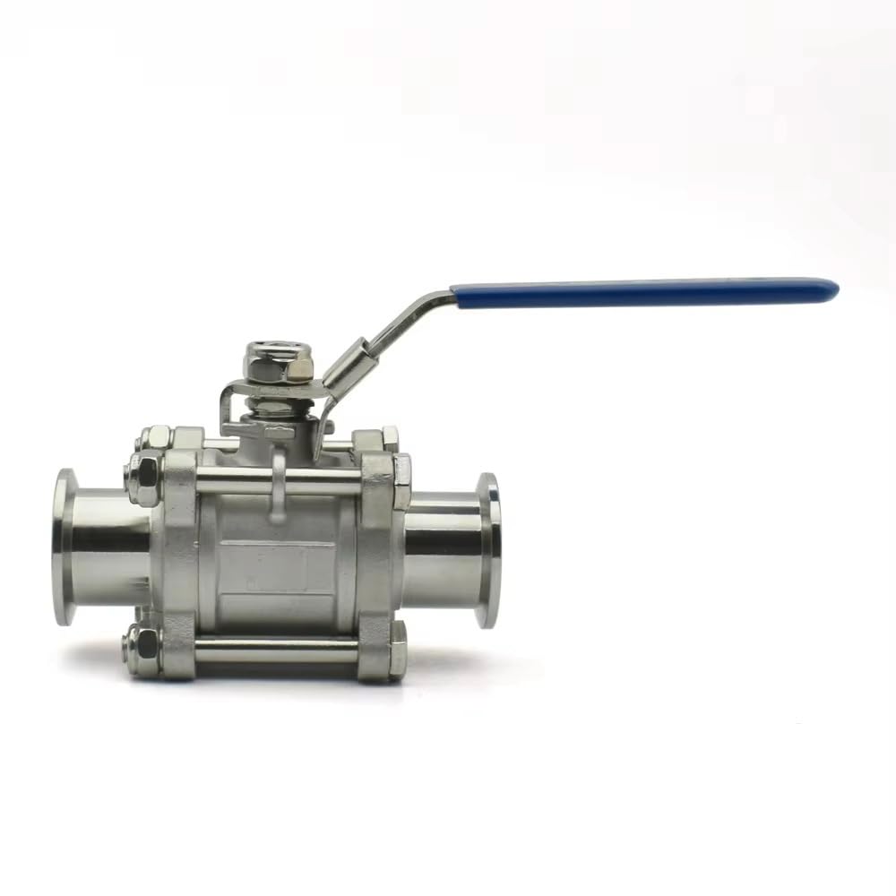 1 Válvula De Bola De Alto Vacío KF16/KF25/KF40/KF50 De 3 Piezas, Acero Inoxidable SUS304, Sello De PTFE, Válvula Manual De Brida Rápida(KF25)