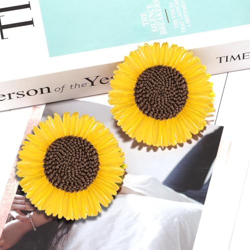 YIXIPAZH Flower Charms for Bogg Bag, Cute Decorative Daisy Charms for Handbag, Beach Tote, Raffia Flower Accessories3