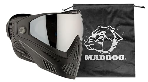 Maddog Dye i5 Thermal Dual-Pane Anti-Fog Lens Paintball Airsoft Mask Goggle System Combo with Microfiber Storage Bag | High Performance Safety Certified...