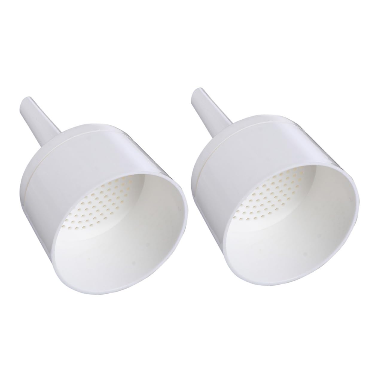 FUNOMOCYA 2pcs Funnels 70mm Laboratory Plastic Funnel Paper Filtering Acid Alkali Resistant Sturdy Sturdy
