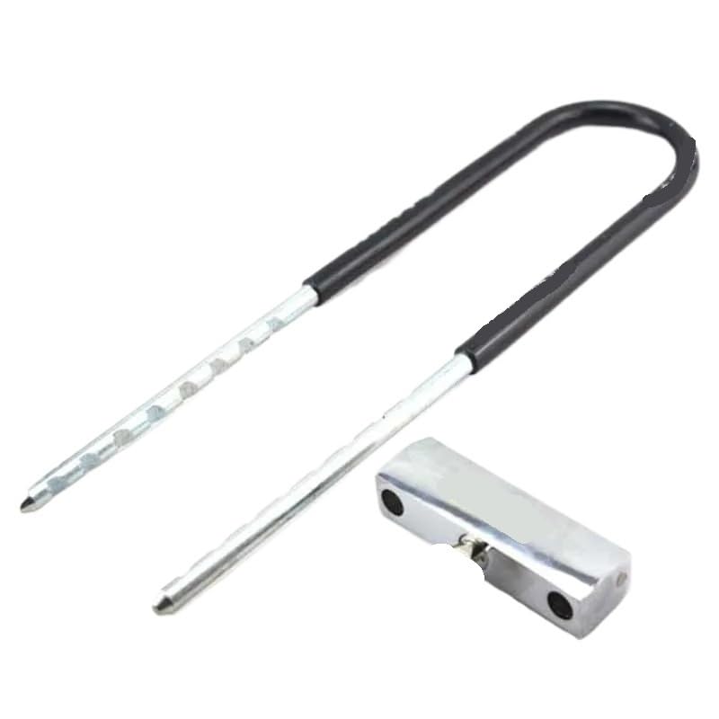 Serrature for Porte in Vetro Serratura a Chiave for Bici a Forma di U Lunga Bicicleta Serratura for moto da Montagna antifurto sicura (Color : Small Size)
