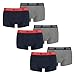 Produktbild PUMA 6 er Pack Short Boxer Boxershorts Men Pant Unterwäsche kurz 100000884, Farbe:006 - Blue/Grey Melange, Bekleidungsgröße:XL