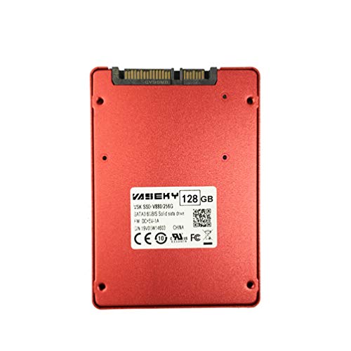 Solustre Disco Rigido del Computer Portatile Disco Rigido del Computer ssd Laptop ssd sata3 Mini unità Interne a Stato Solido Notebook v880 per Laptop Desktop (Rosso 2 5 Pollici 128g)