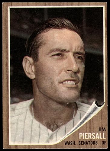 1962 Topps #90 Jimmy Piersall Washington Senators (Baseball Card) GOOD Senators