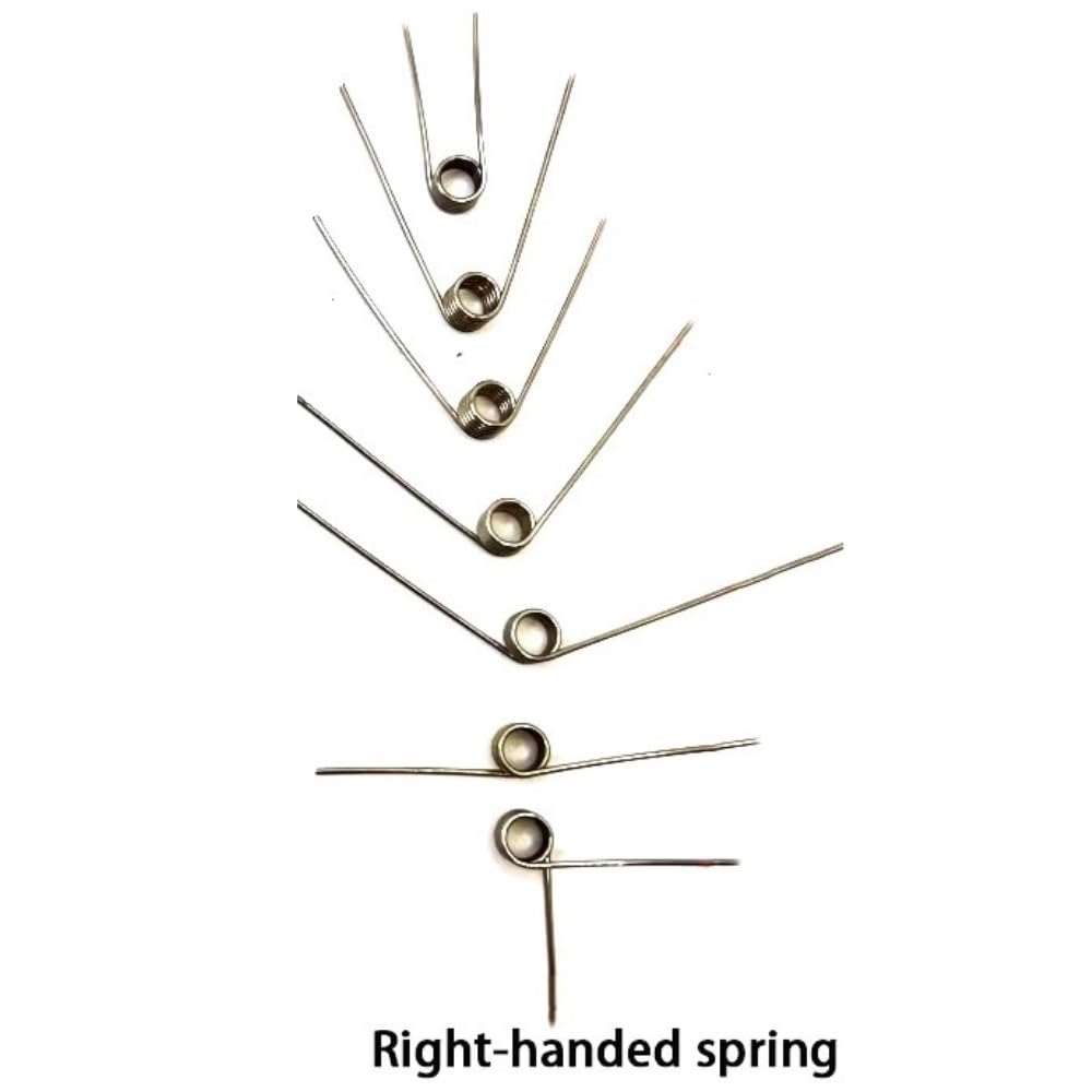 5pcs 304SUS Tiny Torsional Assortment, Wire Diameter 0.5mm Right Rotation Spring, V Shaped Spring Laps 45/60/90/120/180°(4*6MM*45)