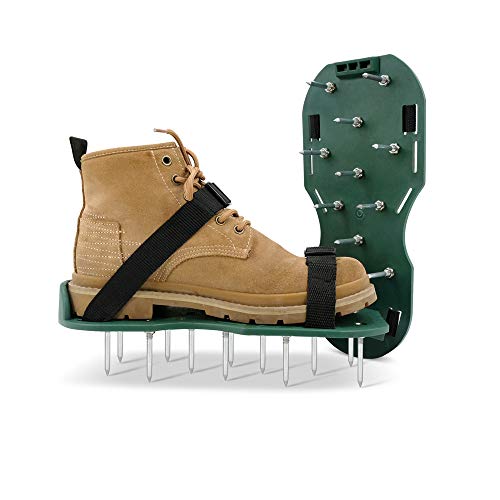 Hortem Manual Lawn Aerator Sandals Universal Size-Comes with 2 Adjustable Straps with Secure