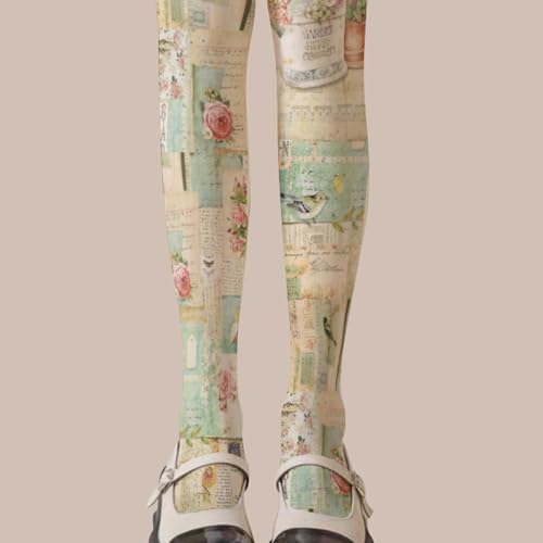 Premium Cotton Cute Kawaii Japanese Lolita Leggings Patterned Tights for Women with Designs 30D Pantyhose Opaque Stockings3