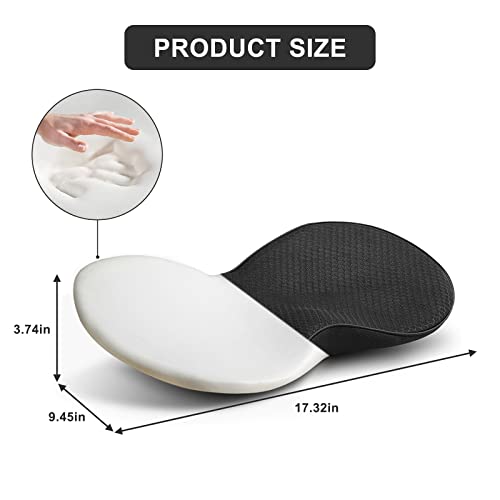 Yuroochii Car Seat Cushion,Multi-Use Memory Foam Car Seat Pad & Lumbar Support Pillow For Car,Sciatica & Lower Back Pain Relief,Car Seat Cushions For Driving,Road Trip Essentials For Drivers #TOP1