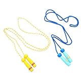 MAGICLULU 2 pièces Corde à Sauter Bois Garçon Fille avec Motifs Colorés Antidérapante...