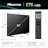 Hisense 50" 50E78QTUK QLED Smart AI TV - 4K Direct Lit Viewing, Quantum Dot Colour, Hi-View AI Engine, Dolby Vision, Dolby Atmos with Freely, Disney +, YouTube, Netflix