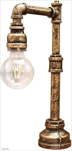 Lampe steampunk en métal industriel cadeau idéal pour amateurs de décoration rétro et d'usine