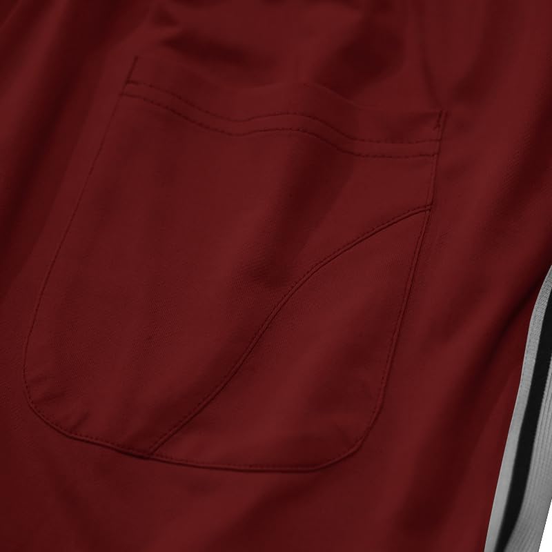 Men's Athletic Pants Loose Straight Leg Striped Casual Sweatpants Track Joggers Pant with Pockets Elastic Waist3