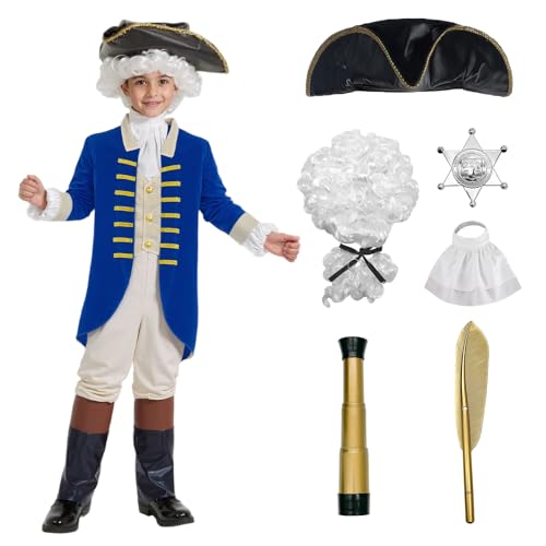 Disfraz Infantil de George Washington con Accesorios