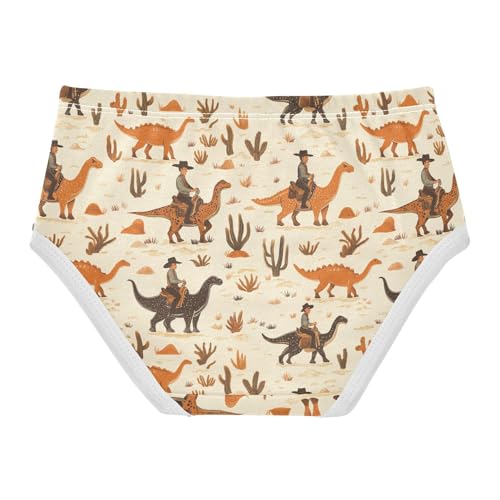 Girls Underwear Soft Cotton Cowboys Dinosaurs Kids Panties in Sizes 2/3t, 4t, 5t, 6 and 82