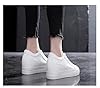 FARZAH Women High Top Trainers Height Increasing Shoes Platform Casual Sports Gym Lace Up Athletic Hidden Heel Chunky Sneakers Wedge Boots (Color : White, Size : 5 UK) #1