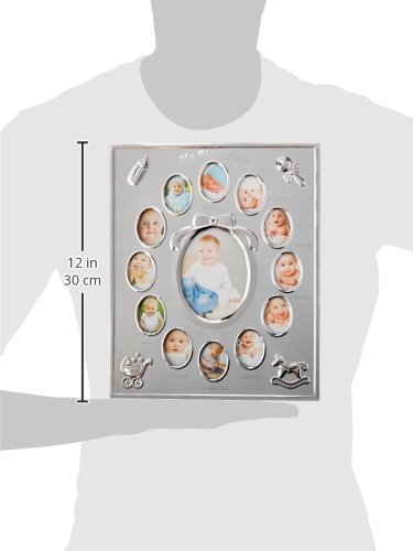 Moldura para fotos do primeiro ano do bebê Tiny Ideas, primeiro ano por mês, registro de bebê recém-